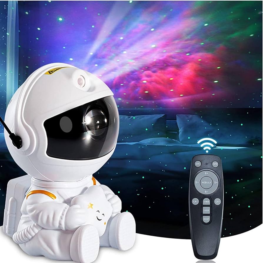 Proyector Astronauta Galaxy Star - Luz Nocturna - Cielo Estrellado - Decoración de Hogar