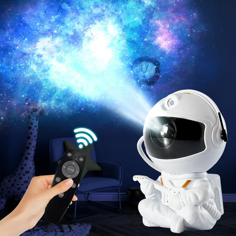 Astronaut Galaxy Star Projector Night Light – Starry Sky Lamp for Bedroom & Home Decor